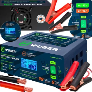 Prostownik samochodowy mikroprocesorowy 2-24 V 10 A 6-150 Ah WUBER 14018
