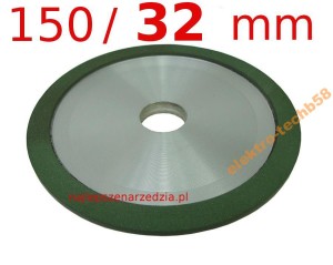 150/10/32MM DIAMENTOWA TARCZA ŚCIERNA DO OSTRZENIA TARCZ WIDIOWYCH SILVER (10281)