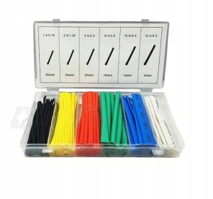 RURKI TERMOKURCZLIWE ZESTAW RUREK 100 SZT KOLOROWE