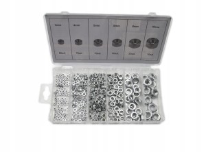 ZESTAW NAKRĘTEK NIERDZEWNYCH 300EL NAKRĘTKI M3-M10 FT0300