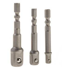 ZESTAW ADAPTERÓW NASADEK 1/4 3/8 1/2 DO WKRĘTARKI 10643