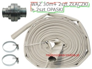 30M 2'' WĄŻ Z KOŃC. + 2SZT CYBANTY