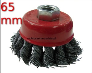 65MM SZCZOTKA DRUCIANA NA KAŻDĄ SZLIFIERKĘ M14 10342