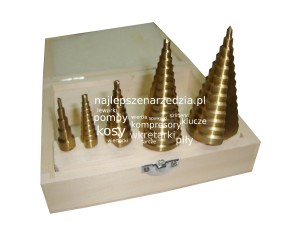 WIERTŁA STOPNIOWE 5SZT